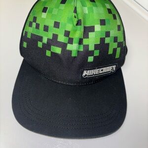 Kids Green Pixel Baseball Hat